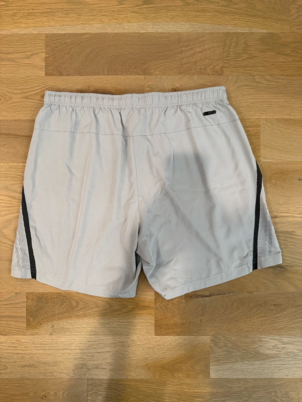 RBX Men’s Light Gray Athletic Shorts with Black Trim